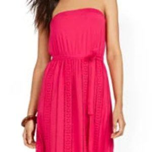 EYELET MAXI DRESS